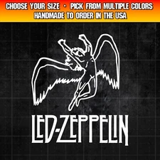 Led Zeppelin Decal for Cars, Trucks, Laptops, Classic Rock Decal Sticker
