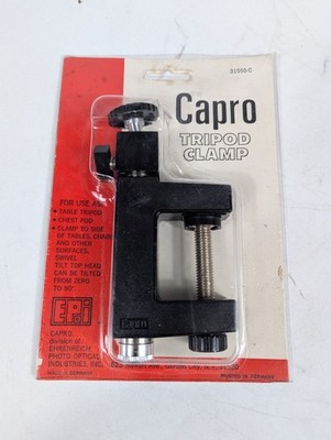 Capro Tripod Clamp 31550-C Vintage Camera Mount Table Clamp West Germany NIP