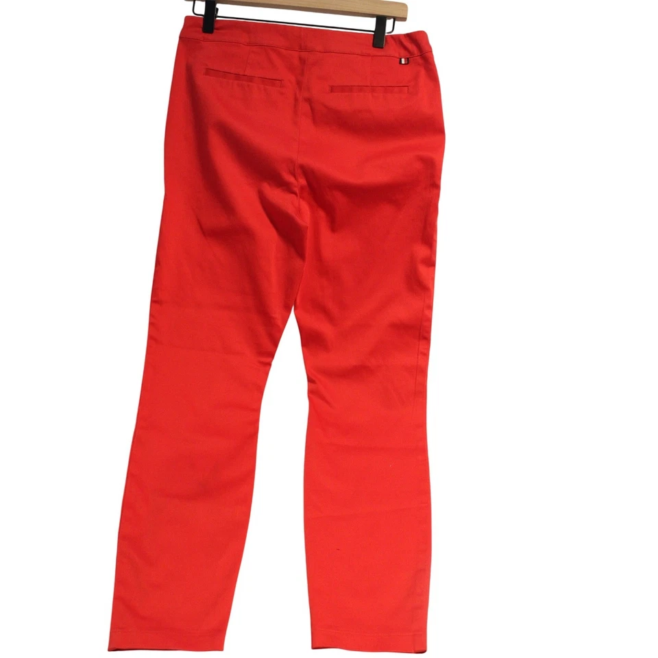 Леггинсы Tommy Hilfiger красные эластичные без застежек расширяемые размер 8 - Изображение 4 из 4