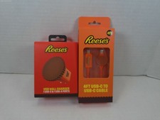 Hershey Reese's Cup USB-C A Port Wall Charger And 4FT USB-C To USB-C Cable Set