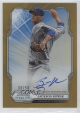 2019 Bowman Sterling Prospect Gold Refractor 30/50 Jackson Kowar Auto ni4
