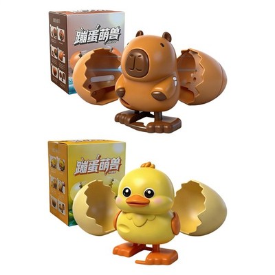 Wind-Up Hatching Egg Toy, Walking Animal Surprise with Simple Assembly for Kids
