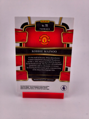 Kobbie Mainoo ROOKIE CARD Base 2023-24 Panini Select Premier Manchester United - Picture 2 of 2
