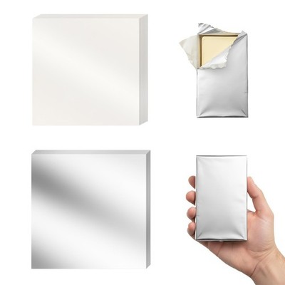 400 PCS Butter Wrapping Paper Set Aluminum Silicone Sheet 9.84x9.84 8.66x8.66