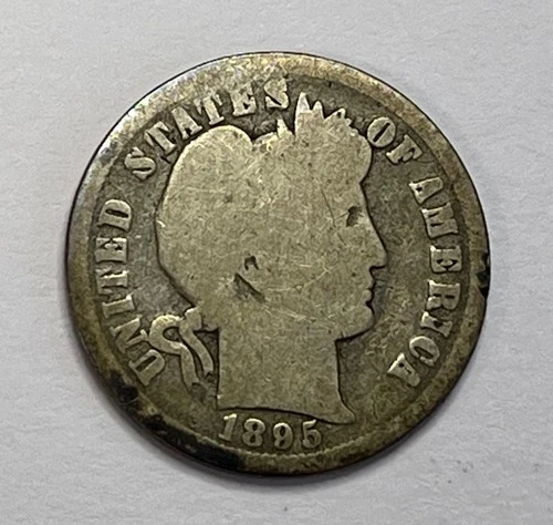 1895-O Barber Dime - Key Date 10C; Nice Details; Y052