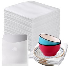 100 Pack Dish Packing Supplies for Moving, 12x12 Inch Cushion Foam Pouch for ...