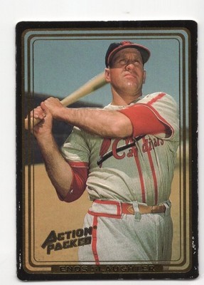 Enos Slaughter 1993 Action Packed All-Star Gallery Series I #15G Cardinals Card