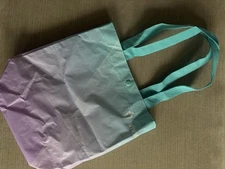 Ivivva Reusable Shopping Tote Bag Small Purple and Turquoise Ombre Color