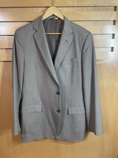 Brooks Brothers 1818 Fitzgerald Blazer Mens Size 42L Tan Saxxon Wool USA