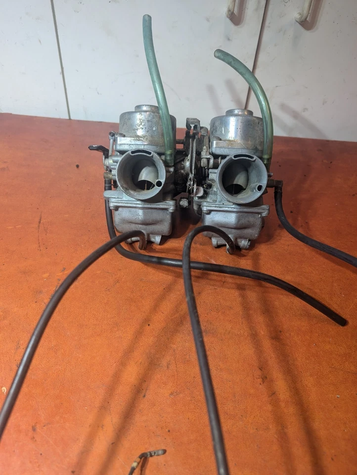 1973-74 Yamaha TX500 TX 500 DOHC Carbs Carburetors Keihin Carbs OEM - Image 2 of 4