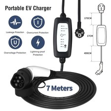Ev Cavo di Ricarica 7 Metri Ev Charger Tipo 2 Ricarica Portatile Standard - Miniatura 2