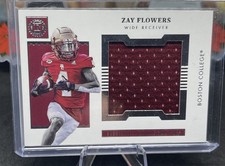 Zay Flowers Patch Cronicles Encased Draft Picks 2023 Rookie