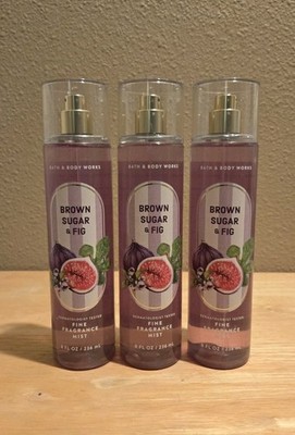 Bath and & Body Works Brown Sugar & Fig Fine Fragrance Mist - 3 pc