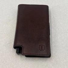 Ekster Brown Leather Card Holder Wallet with RFID Protection