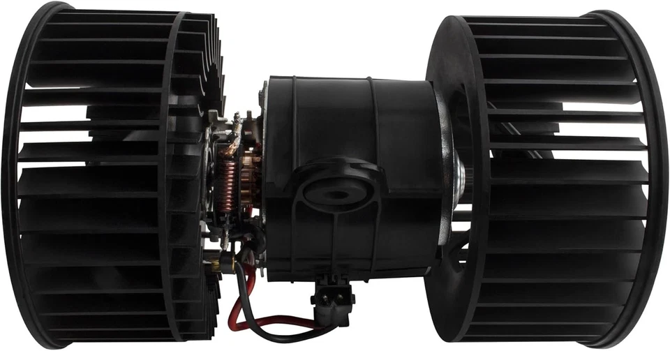 Motor soplador de aire acondicionado con jaula de ventilador para BMW E39 525 528i 530i 540i M5 X5 E53 64118385558 Foto 2 de 4