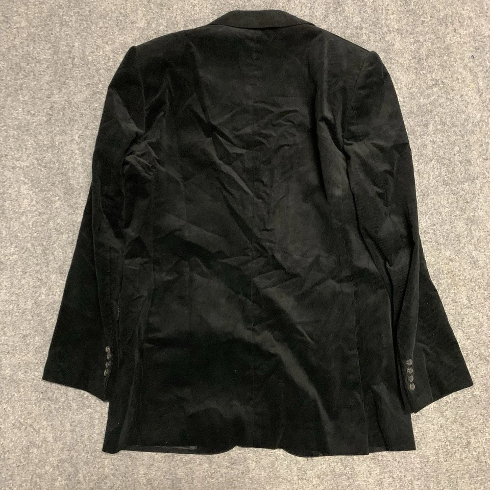 Blazer Ralph Lauren Etiqueta Negra Para Hombre Terciopelo Pana Negro • Italia • 42R Foto 3 de 4