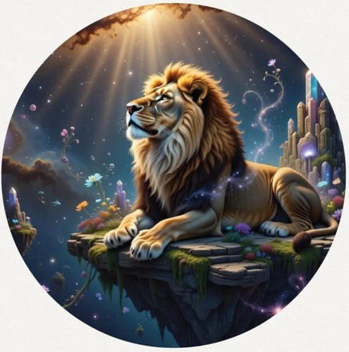 Hayleybug 1/2 oz Crown of the Summit Lion silver round w/ COA POP 15