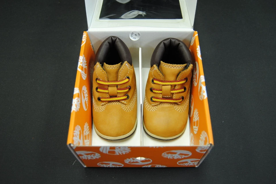 НОВЫЙ МЛАДЕНЦА TIMBERLAND TB032867231 КРОВАТКИ ЗАГРУЗКИ 6» НА ШНУРОВКЕ ЗАГРУЗКИ ПШЕНИЦЫ НУБУК - Изображение 3 из 4