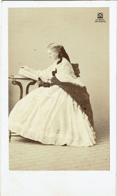 Foto CDV DISDERI & Cie um 1860 Die Gräfin von MORNY Sophie TROUBETSKOI