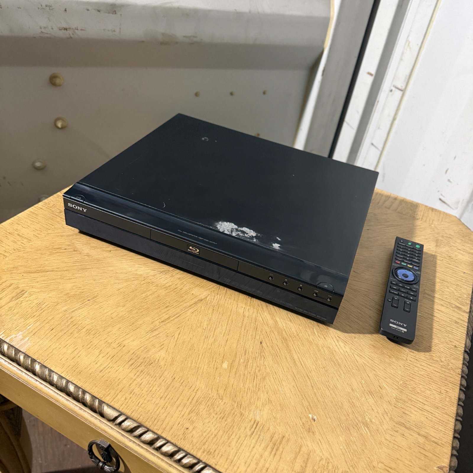 Vintage Sony BDP-S300 Blu-ray Disc Player HDMI 1080p W/ Remote Untested C.2000's