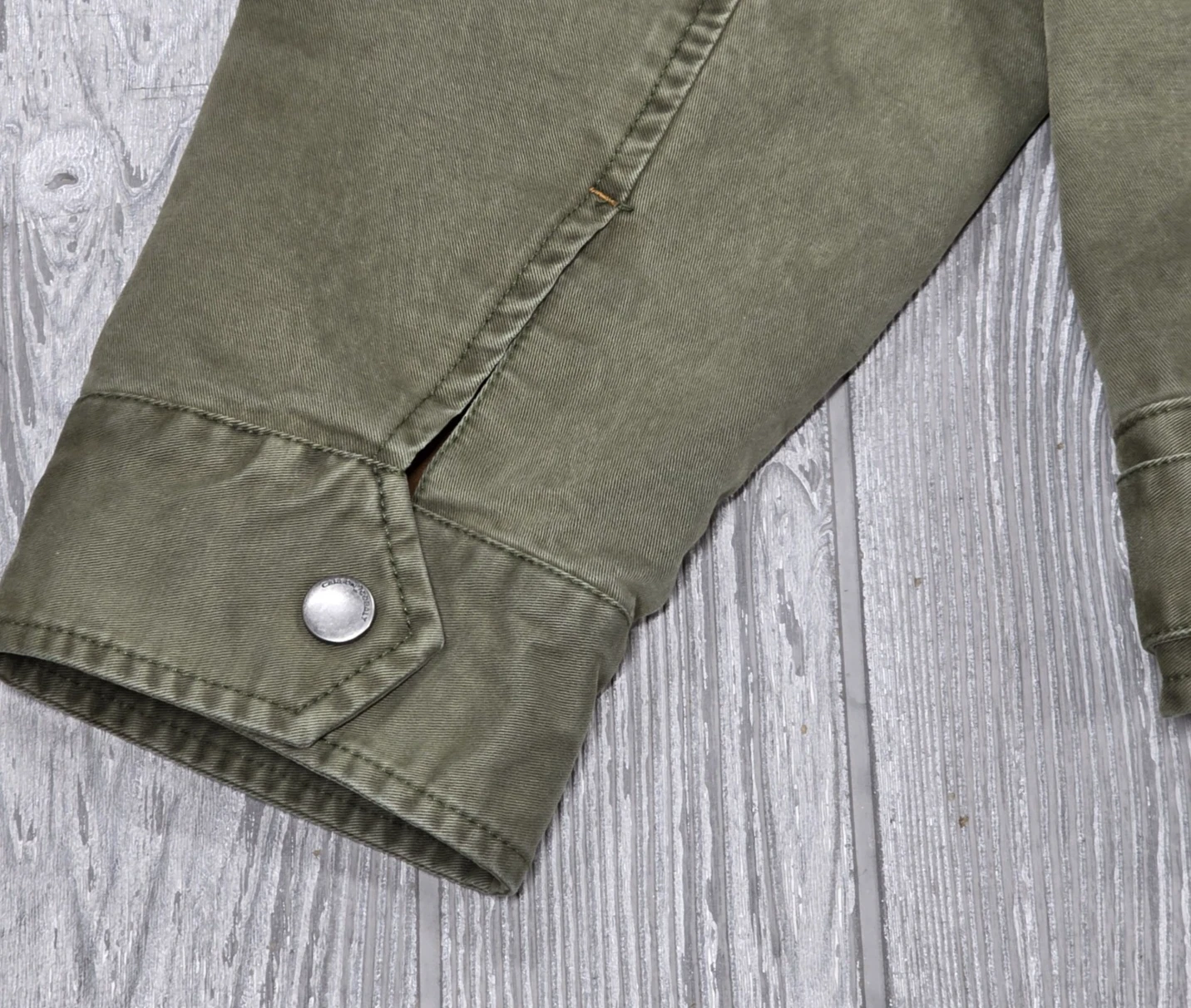 Carbon 2 Cobalt Mens XL Olive Green Canvas Cotton Field Jacket Military Utility - product detail image 9