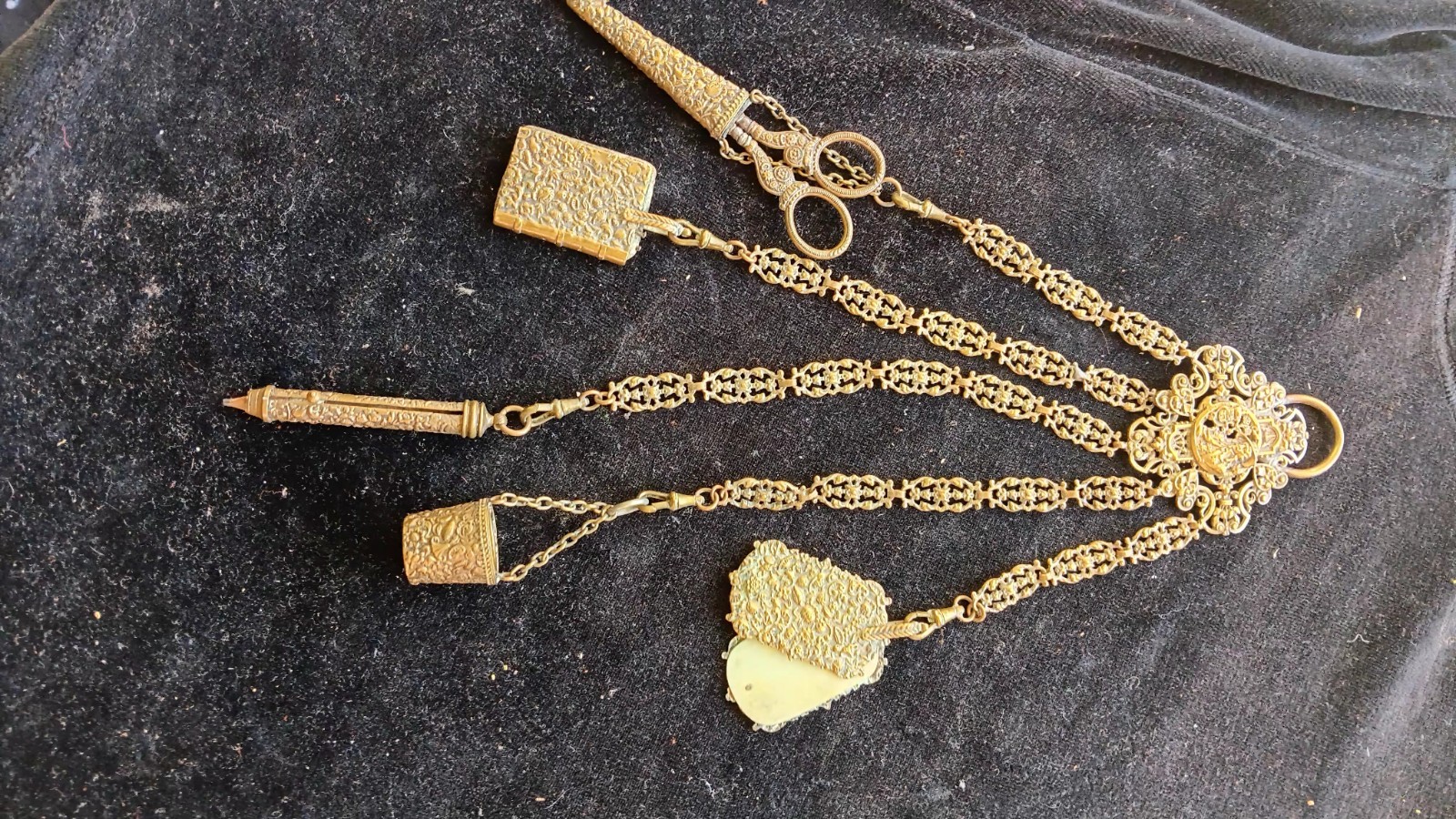 Antique Chatelaine Georgian Early Victorian