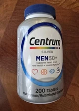 Centrum Silver Men'S 50+ Multivitamin B-Vitamins, Zinc - 200 Tablets Exp 8/26