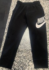 Nike Kids Sweatpants Black With White And Grey Logo. Size 5-6.