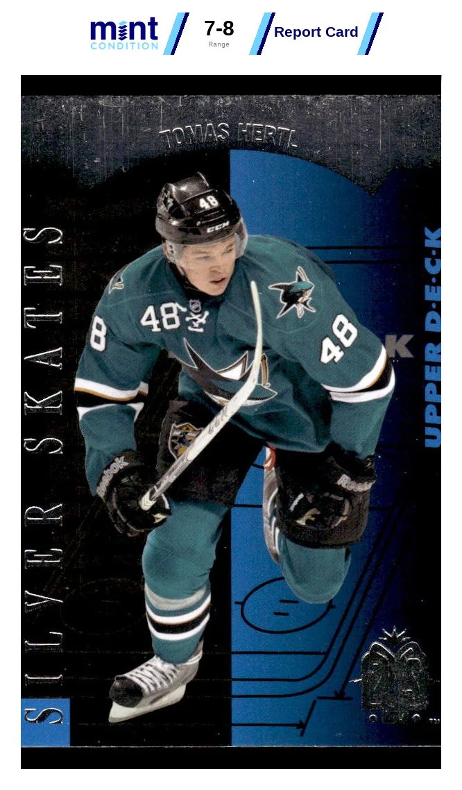 2013 SP AUTHENTIC TOMAS HERTL R24 1993-94 SP RETRO SILVER SKATES SHARKS MCG 8