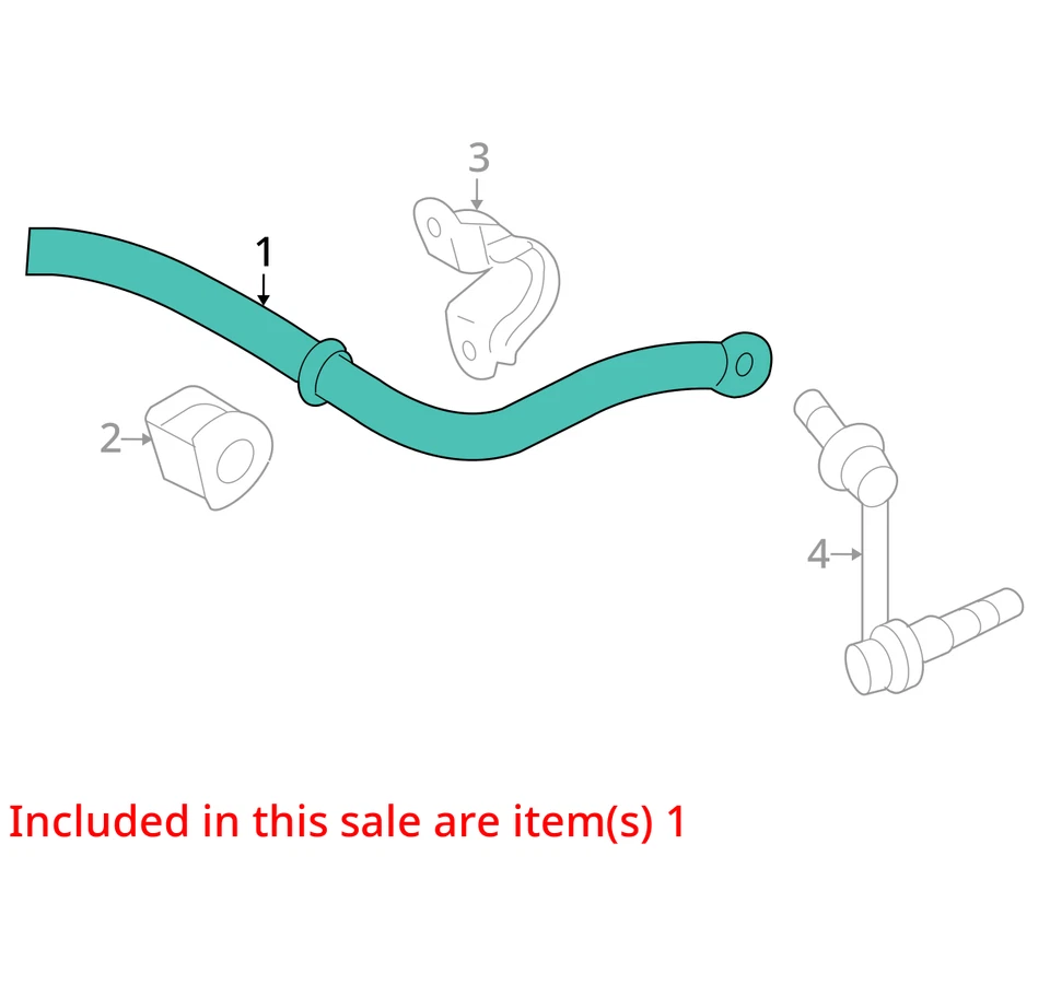 2014 Lexus IS350 AWD Front Stabilizer Bar OEM 98K Miles - LKQ393992211 - Image 4 of 4