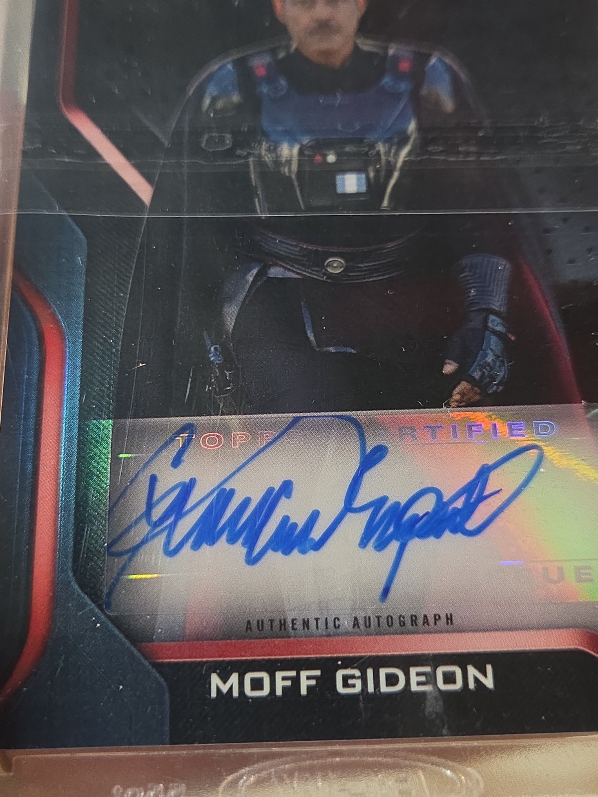 2022 Star Wars Chrome Black Dark Side Giancarlo Esposito as Moff Gideon Auto view 2