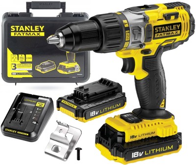 Stanley Akku-Schlagbohrschrauber 18 V + 2x Akku 2Ah + Ladegerät FMC625D2-QW