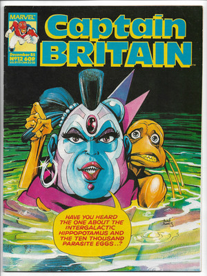 Captain Britain 12 VF- KEY Psylocke becomes Cap Brit Marvel UK 1986 Alan Davis