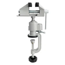 3" Universal Table Vise Swivel Bench Vise Tabletop Clamp Vice Tilts Rotate 36...