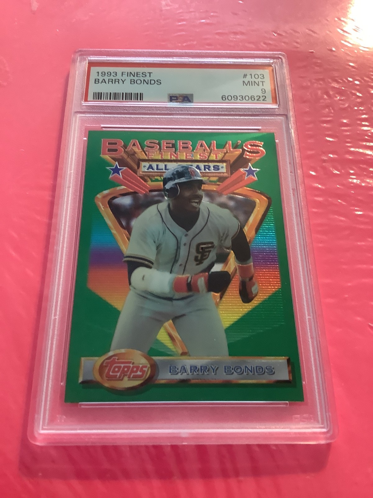 1993 Topps Finest - Baseball's Finest All-Stars Barry Bonds #103 PSA 9