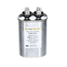 TOC12.5 Titan Pro Oval Motor Run Capacitor 12.5 MFD 370V 