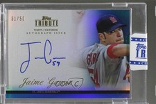 2012 Topps Tribute Auto Blue 31/50 Jaime Garcia #TA-JG Auto 0x0