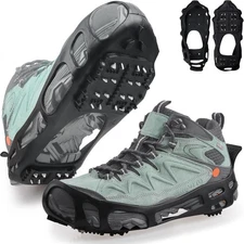 Ice Cleats Snow Traction Cleats Crampon for Walking on Snow and Ice Non-Slip Ove