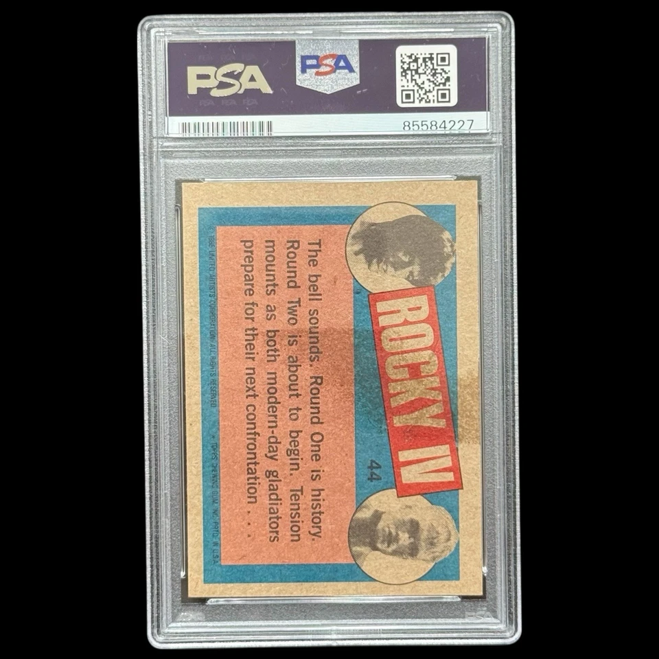 Dolph Lundgren 1985 Topps Rocky IV ‘Time Out!’ Auto PSA Authentic Autograph - Image 2 of 2