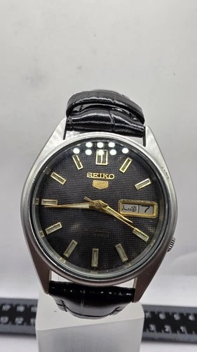Refurb Seiko5 7009 3171 Original Prts Vintage Quick Day Date Works  Automatic