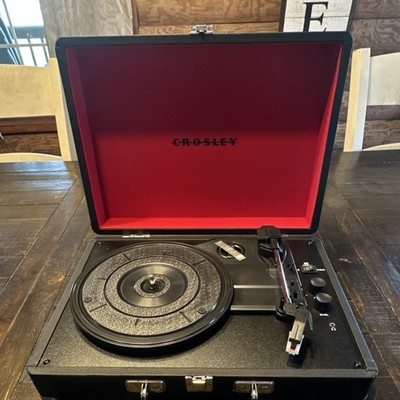 Crosley CR8005G-BK Bluetooth Belt Drive Record Player Black 33/45