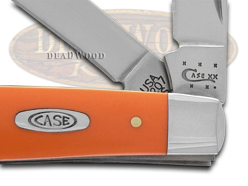 Cuchillo de Bolsillo Case xx Cuchillos Mini Trapper Naranja Suave Delrin Acero Inoxidable 80505 Foto 2 de 4