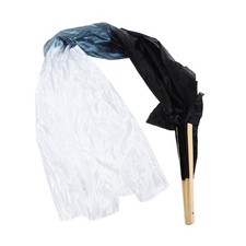 2 pezzi di ventagli lunghi con veli per danza del ventre, sfumati,