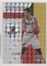 2019 Mosaic International Men of Mastery Silver Prizm Arvydas Sabonis HOF 01su