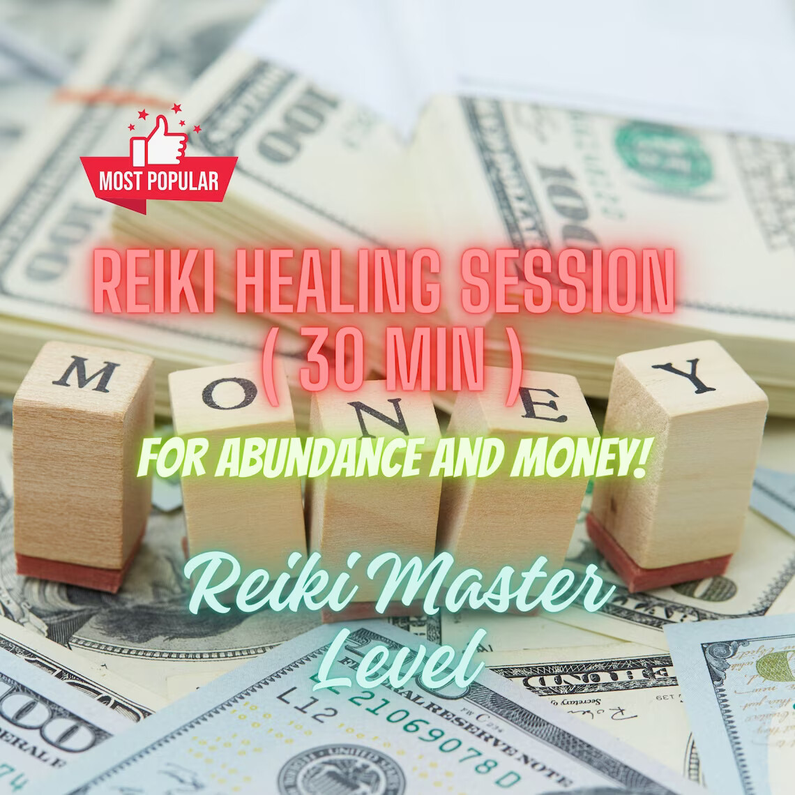 Sesión de Reiki Healing For Abundance and Money Energy (30 min) el mismo día - Inmediata