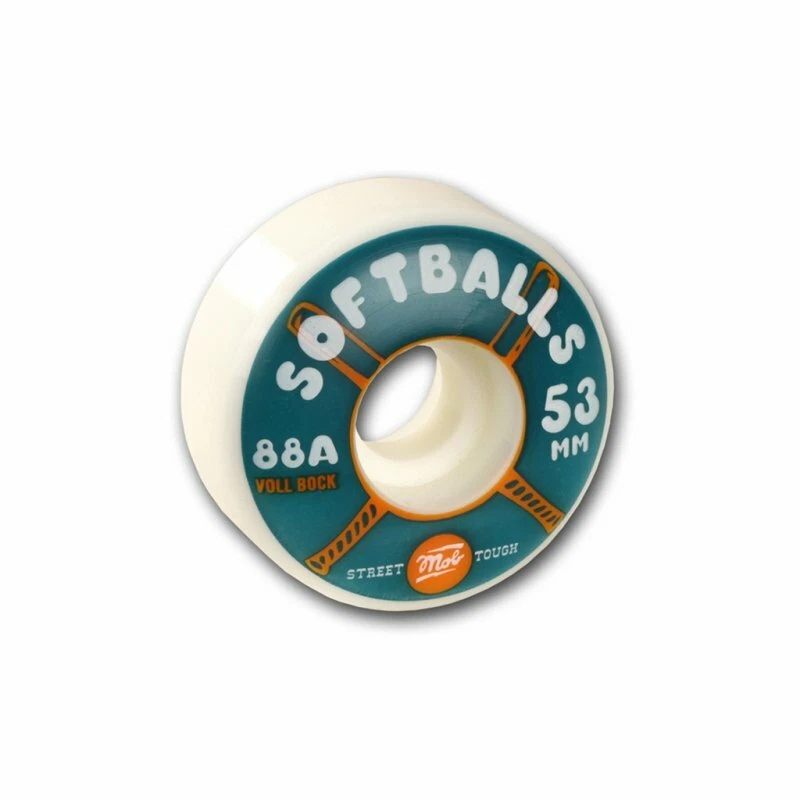 mob Skateboards Softballs 53mm 88A Wheels / MOB Skateboard Rollen 53mm 4 Stück