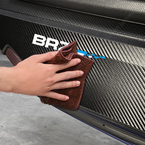 2x For Subaru BRZ 2013-20 Door Anti-kick Pad Scuff Panel Anti Scratch Trim Cover - Picture 6 of 12