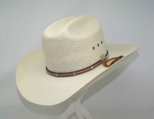 STETSON ANGUS 10X STRAW COWBOY WESTERN HAT