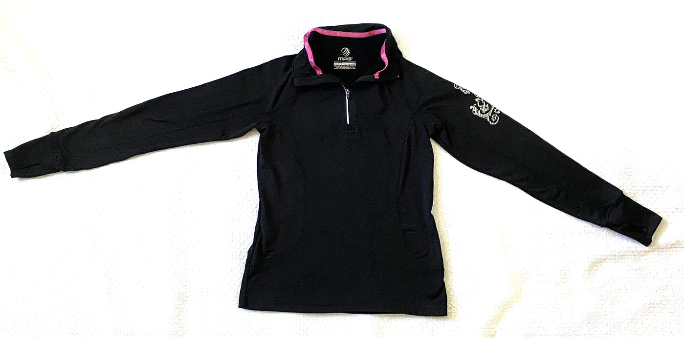 mpg 1/4 zip slim thumbholes hoodie