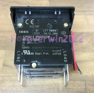 1PCS New For   NH1L-2100F-15BA4C 15A 250V DC12V Rocker Switch with Light #F12